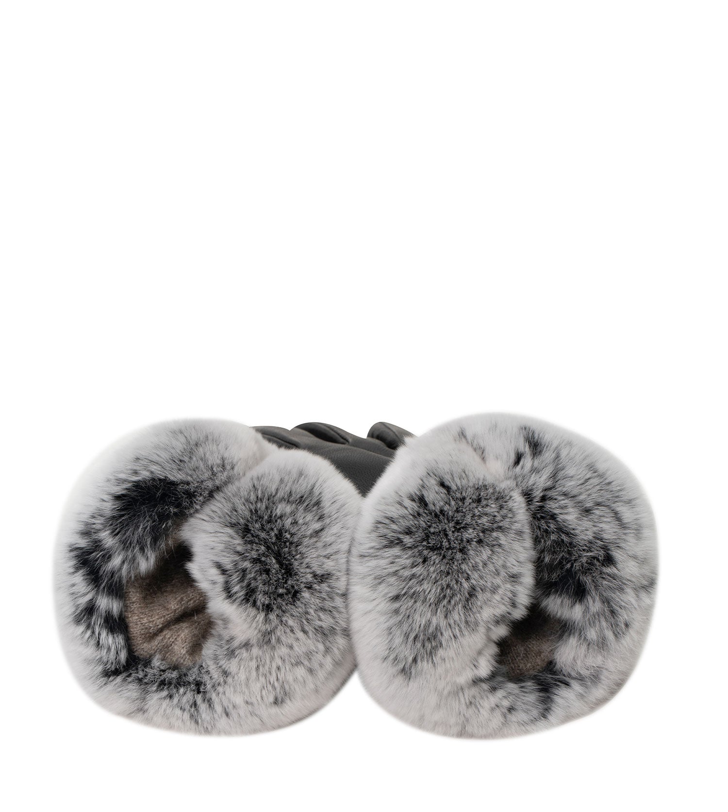 Leather Fluffy Gloves