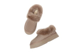 SALE. Fluffy Collar Platform Slippers