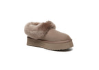 SALE. Fluffy Collar Platform Slippers