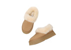 SALE. Fluffy Collar Platform Slippers