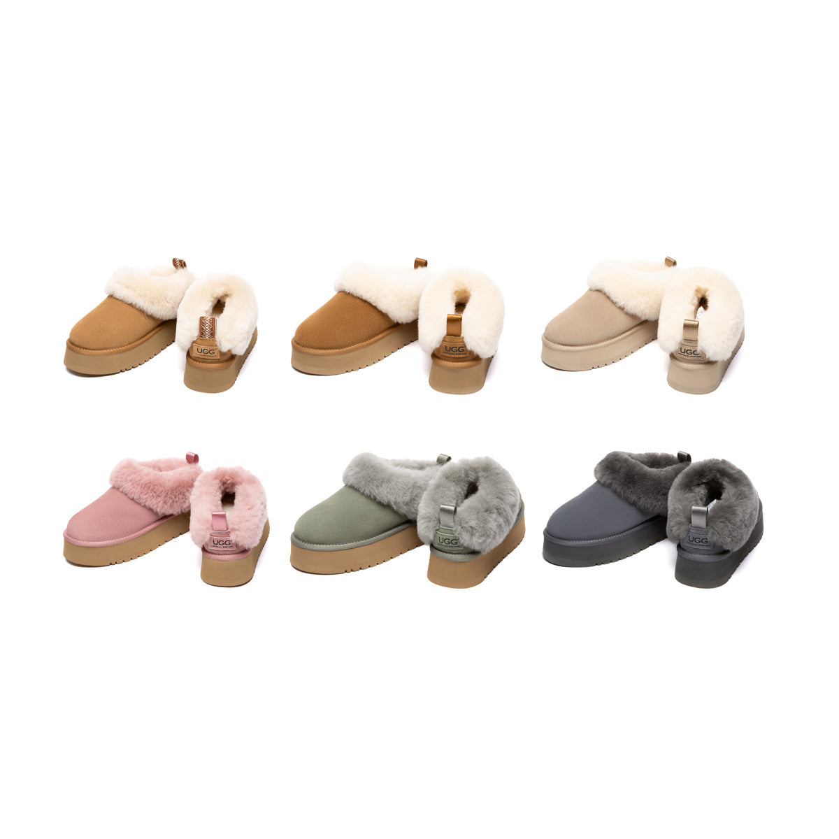Fluffy Ankle Platform Slipper