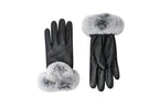 Leather Fluffy Gloves