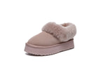 SALE. Fluffy Collar Platform Slippers