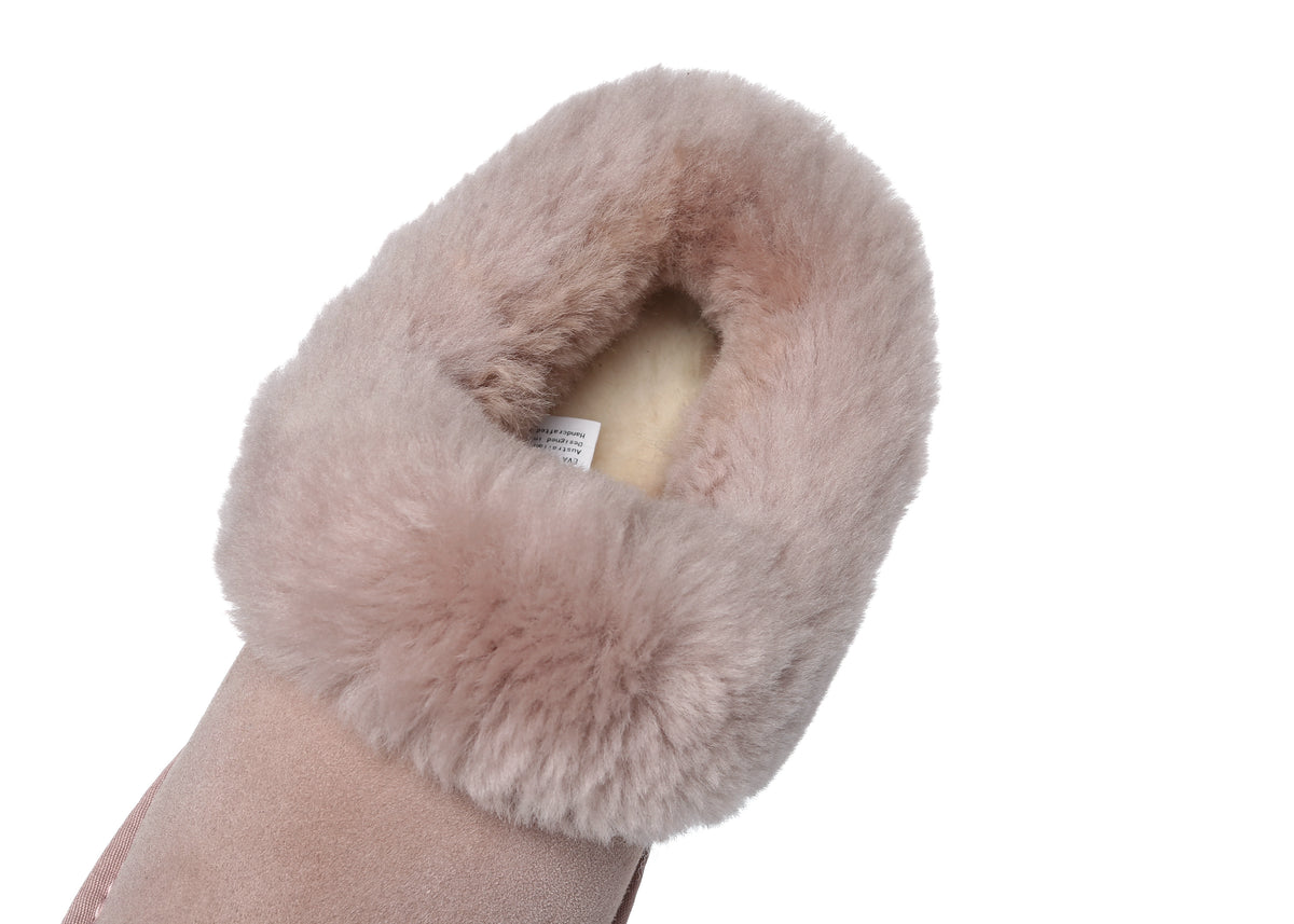 SALE. Fluffy Collar Platform Slippers