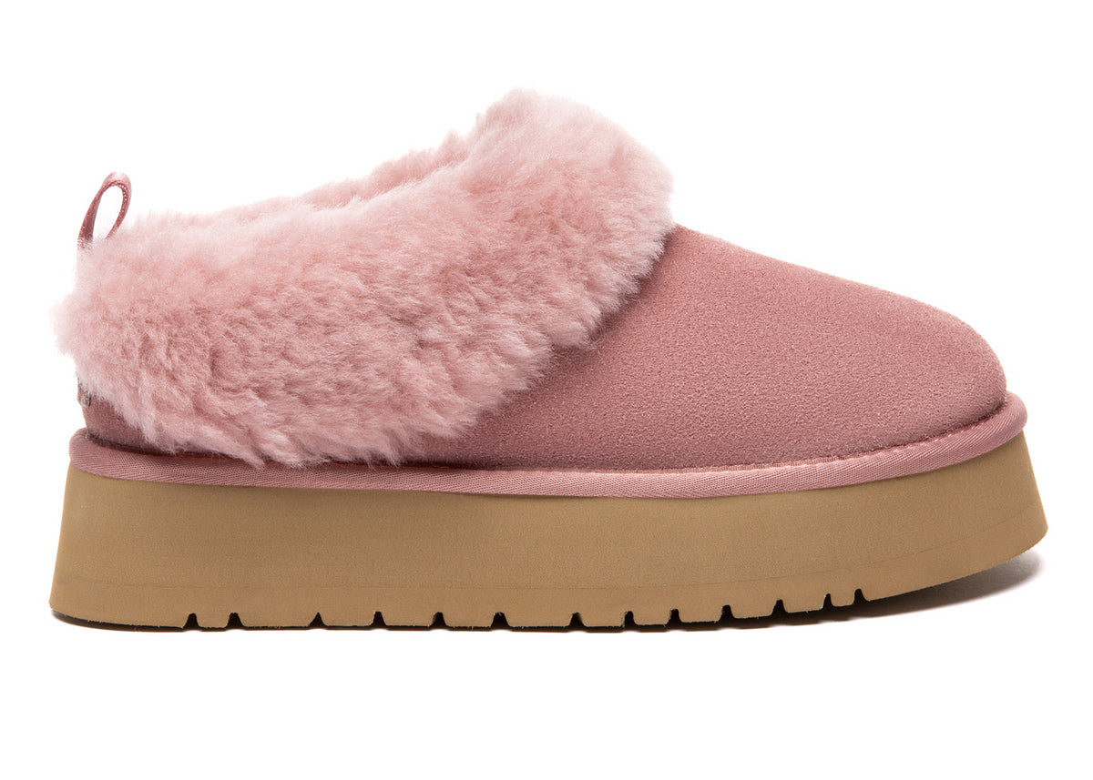 Fluffy Ankle Platform Slipper