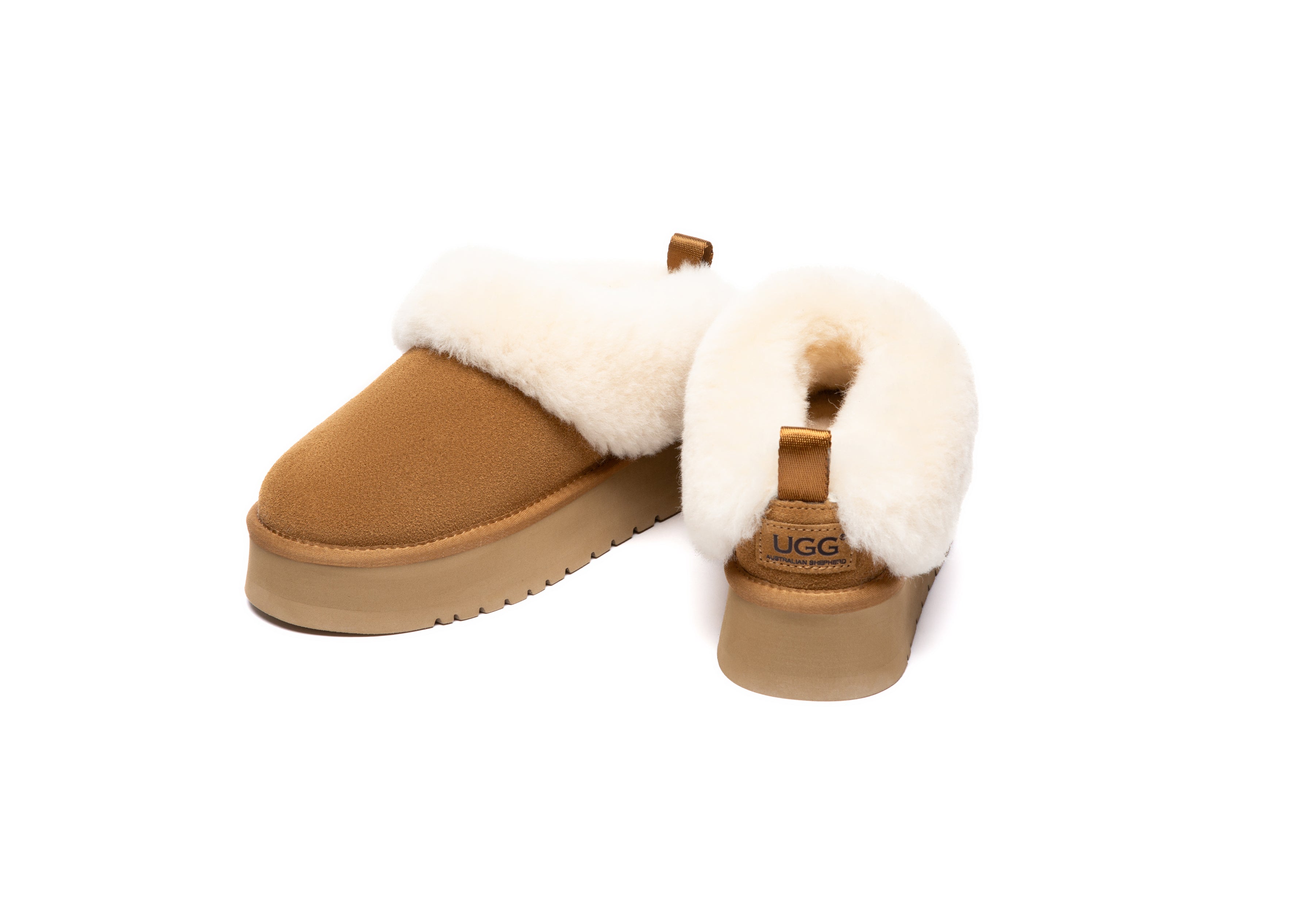Fluffy Ankle Platform Slipper