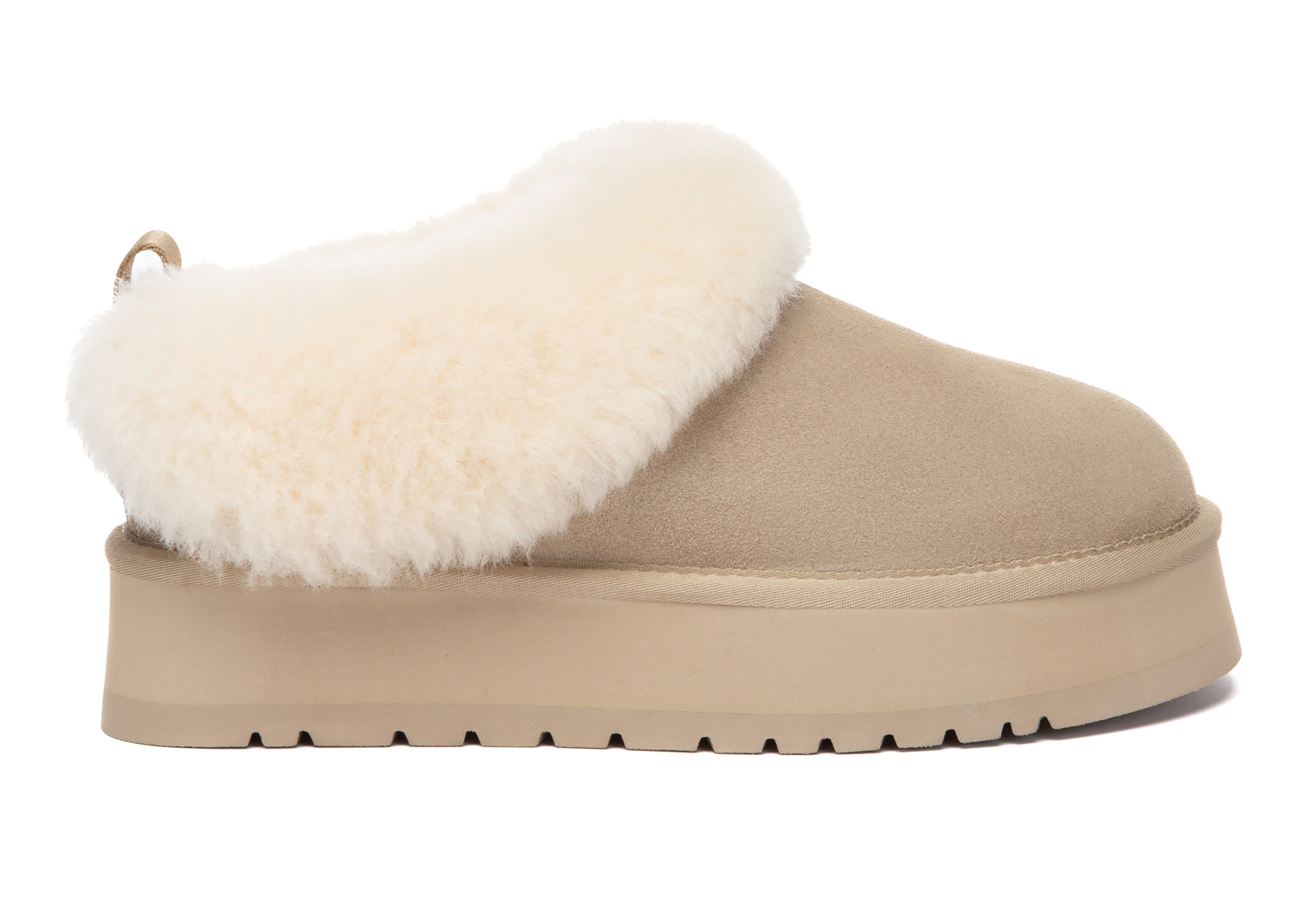 Fluffy Ankle Platform Slipper