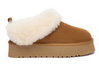 Fluffy Ankle Platform Slipper