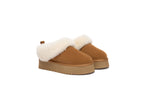 Fluffy Ankle Platform Slipper