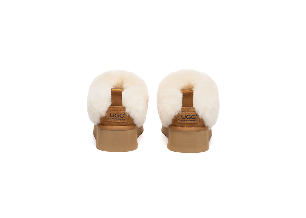 Fluffy Ankle Platform Slipper