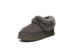 SALE. Fluffy Collar Platform Slippers