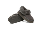 SALE. Fluffy Collar Platform Slippers
