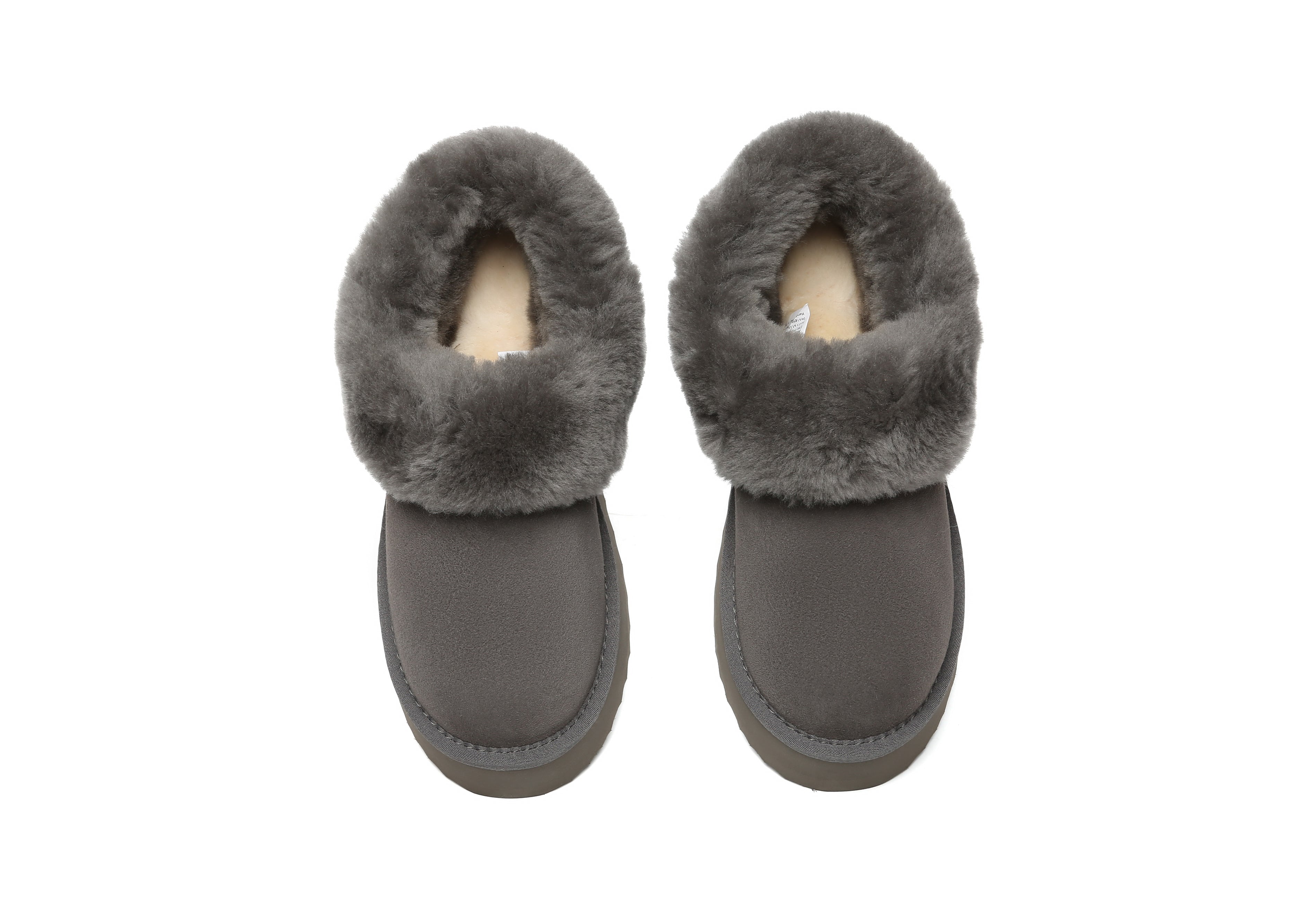SALE. Fluffy Collar Platform Slippers