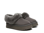 SALE. Fluffy Collar Platform Slippers
